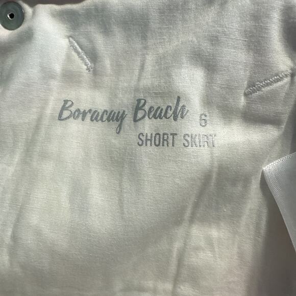 Tommy Bahama Boracay Beach Royal Botanic Skirt Sz 6 White Floral Tropical NWT - Picture 11 of 12